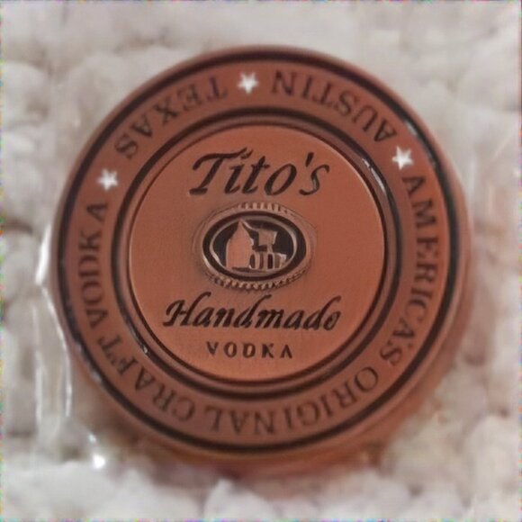 Tito's Handmade Vodka Copper Magnet golf ball marker - Picture 1 of 2
